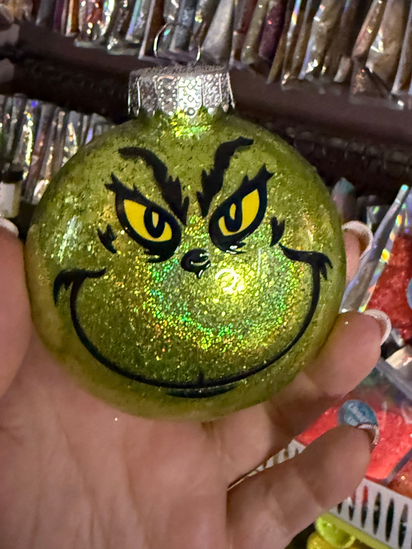 Grinch face 3 1/2in