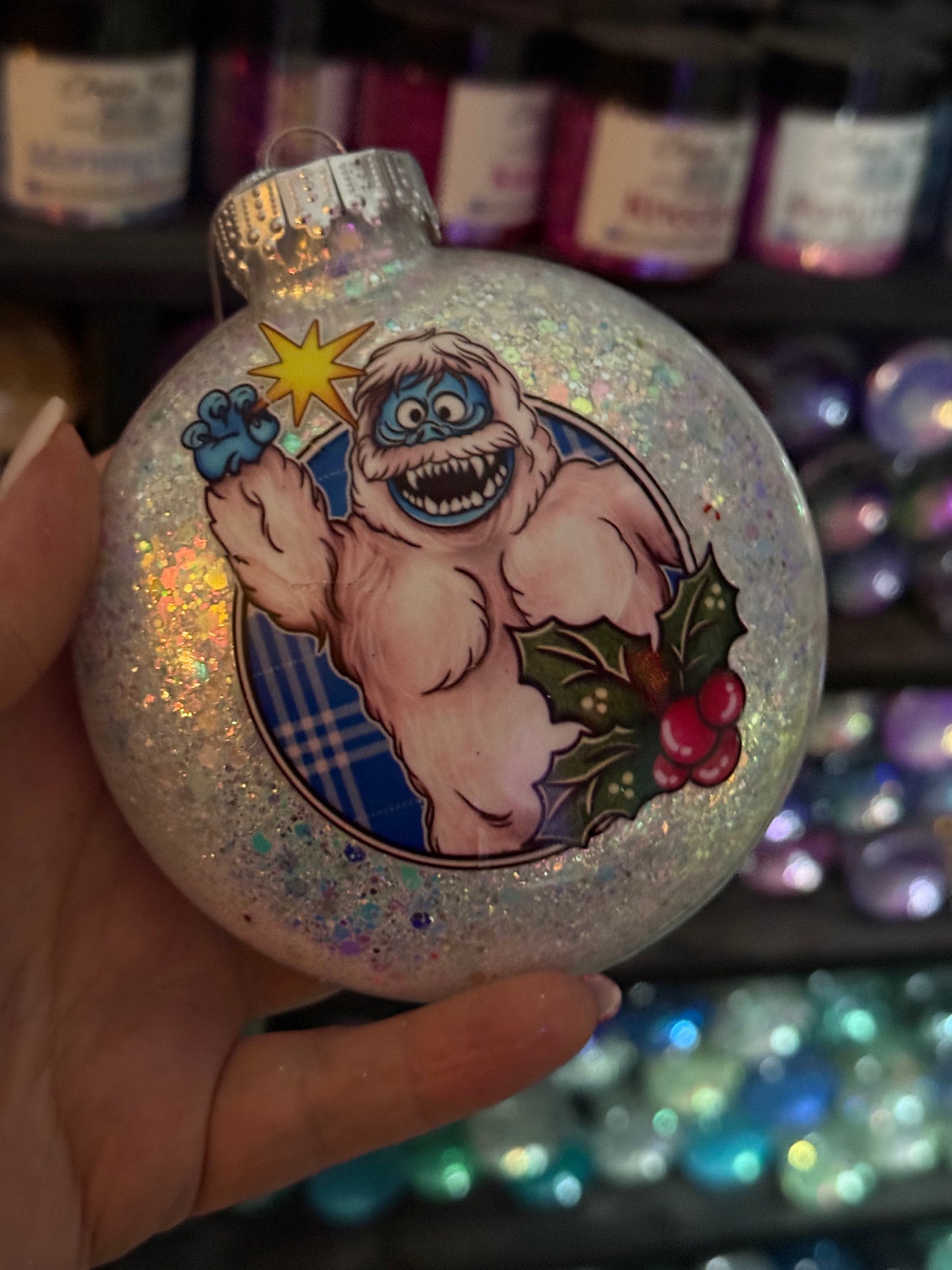 Abominable snowman ornament
