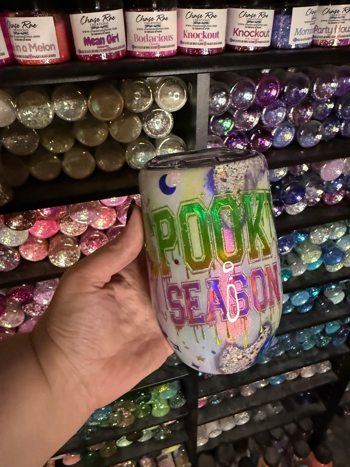 Spooky season 16oz wine tumbler