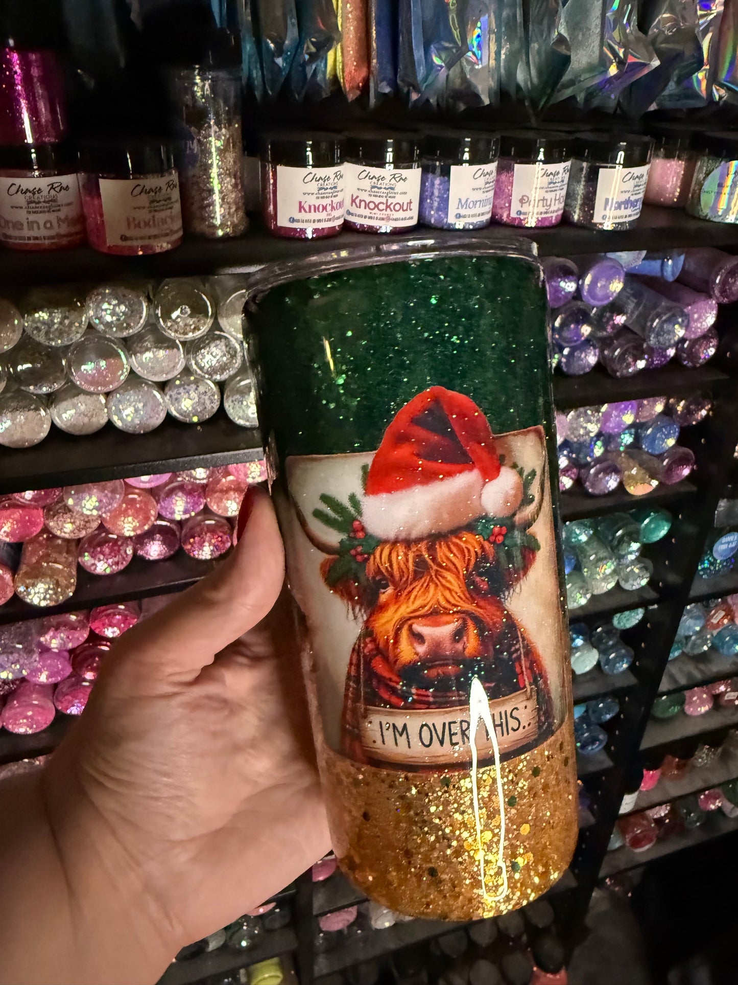 Highland Christmas cow 22oz