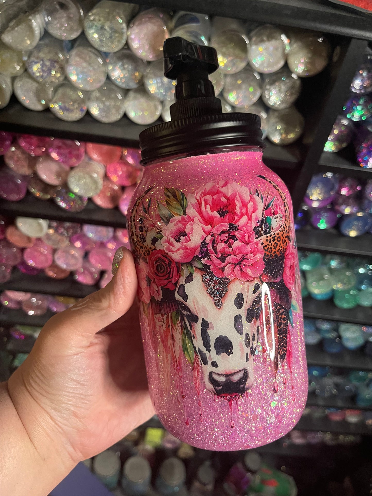 Bullskull dish soap jar