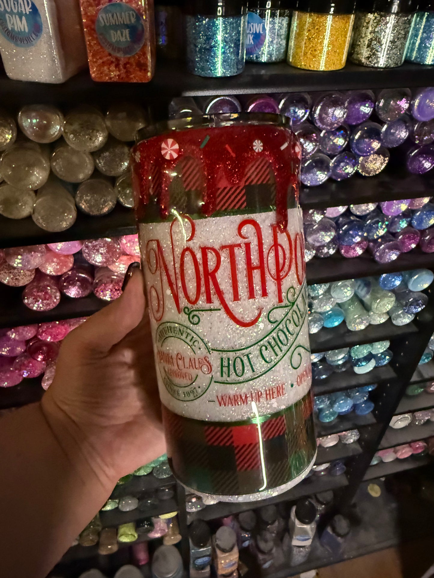 22oz North Pole hot chocolate tumbler
