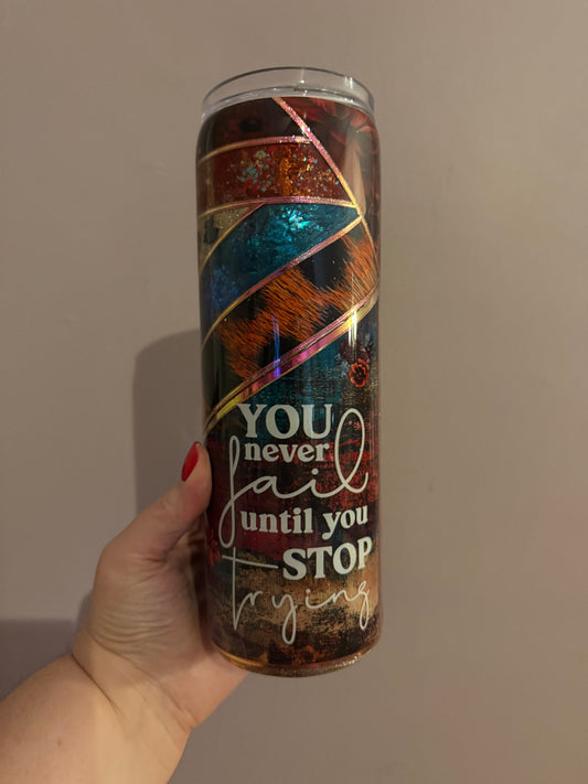 30oz floral leopard multimedia