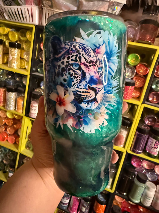 24oz leopard ink swirl