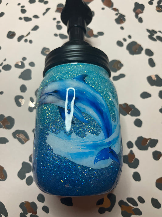 Dolphin soap jar