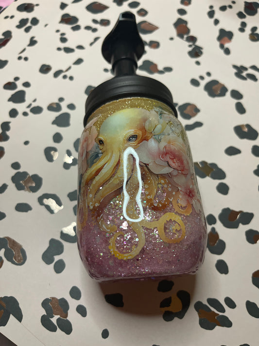Octopus soap jar