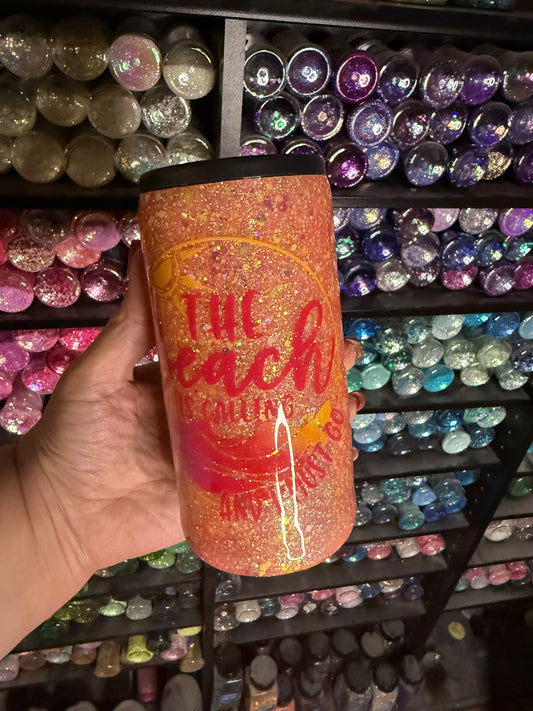 The beach is my happy place koozie