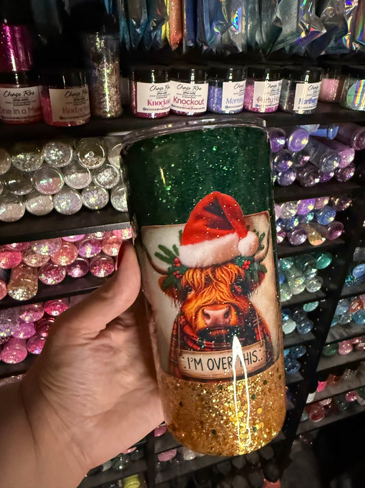 Highland Christmas cow 22oz