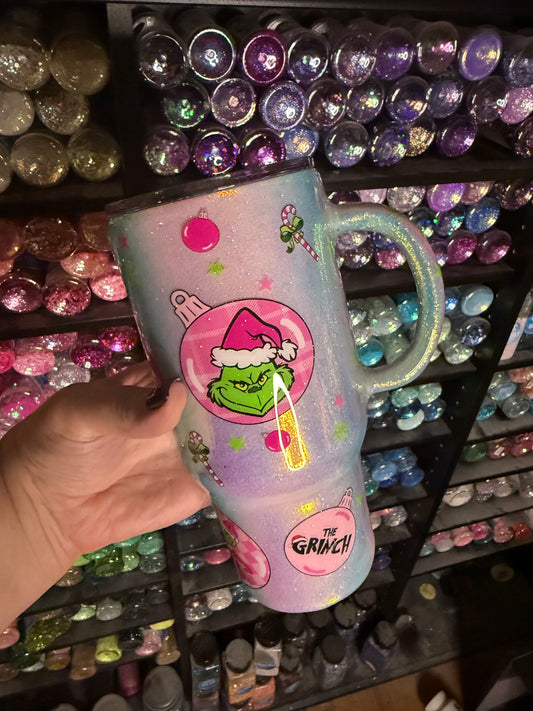 24oz pink grinch