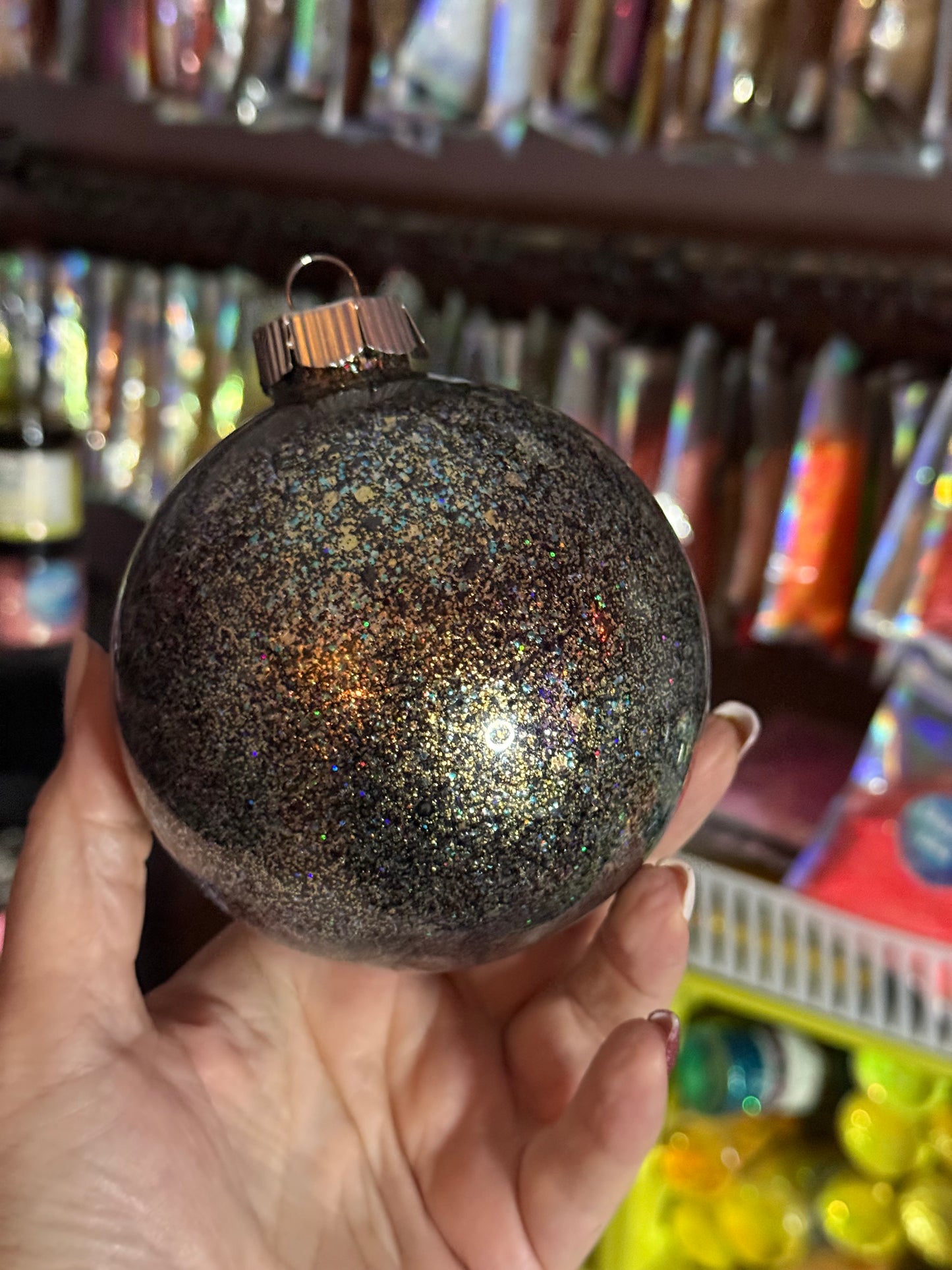 Black and gold ornament