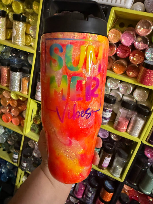 30oz neon summer vibes