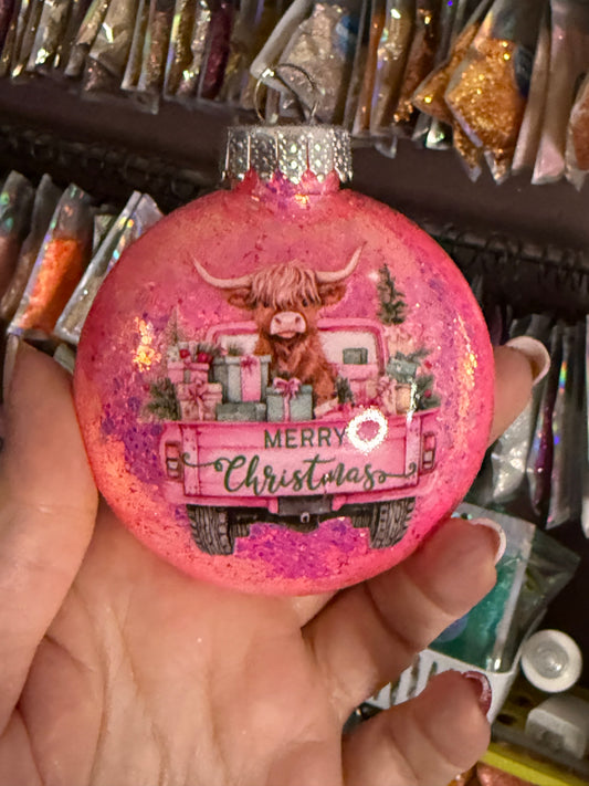 Highland cow 3 1/2in ornament