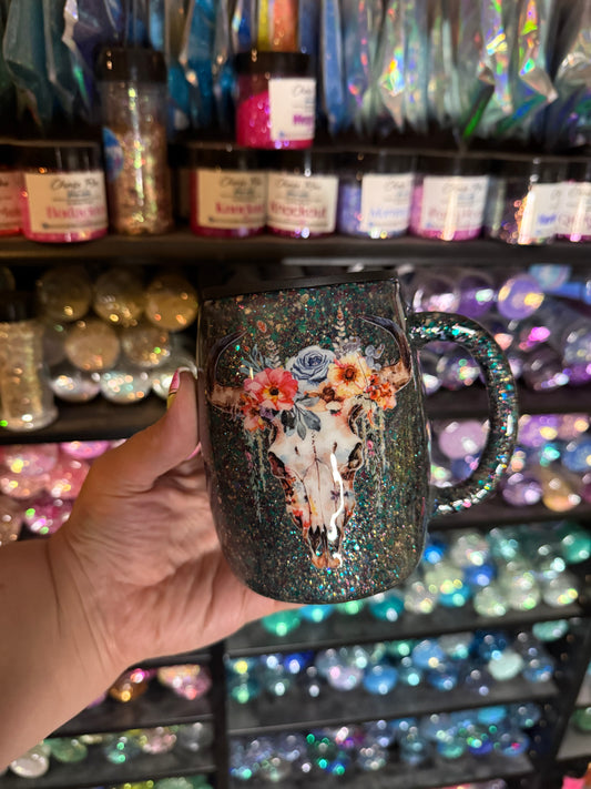 Cowskull 14oz coffee mug